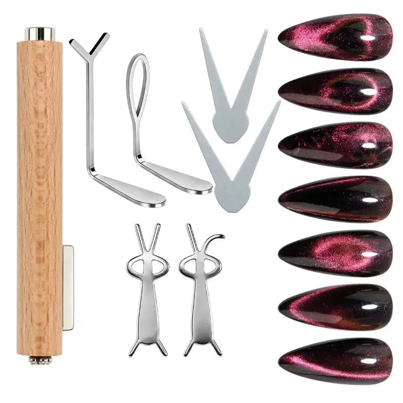 Portable Double-end Nail Magnetic Stick Strong Cat Gel Manicure Art Qme