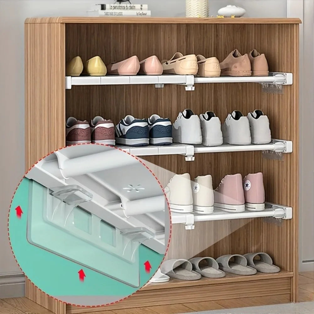 Adhesive Shelf Bracket No Drill Clear Plastic Shelf Support For Wardrobe Cabinet Qme