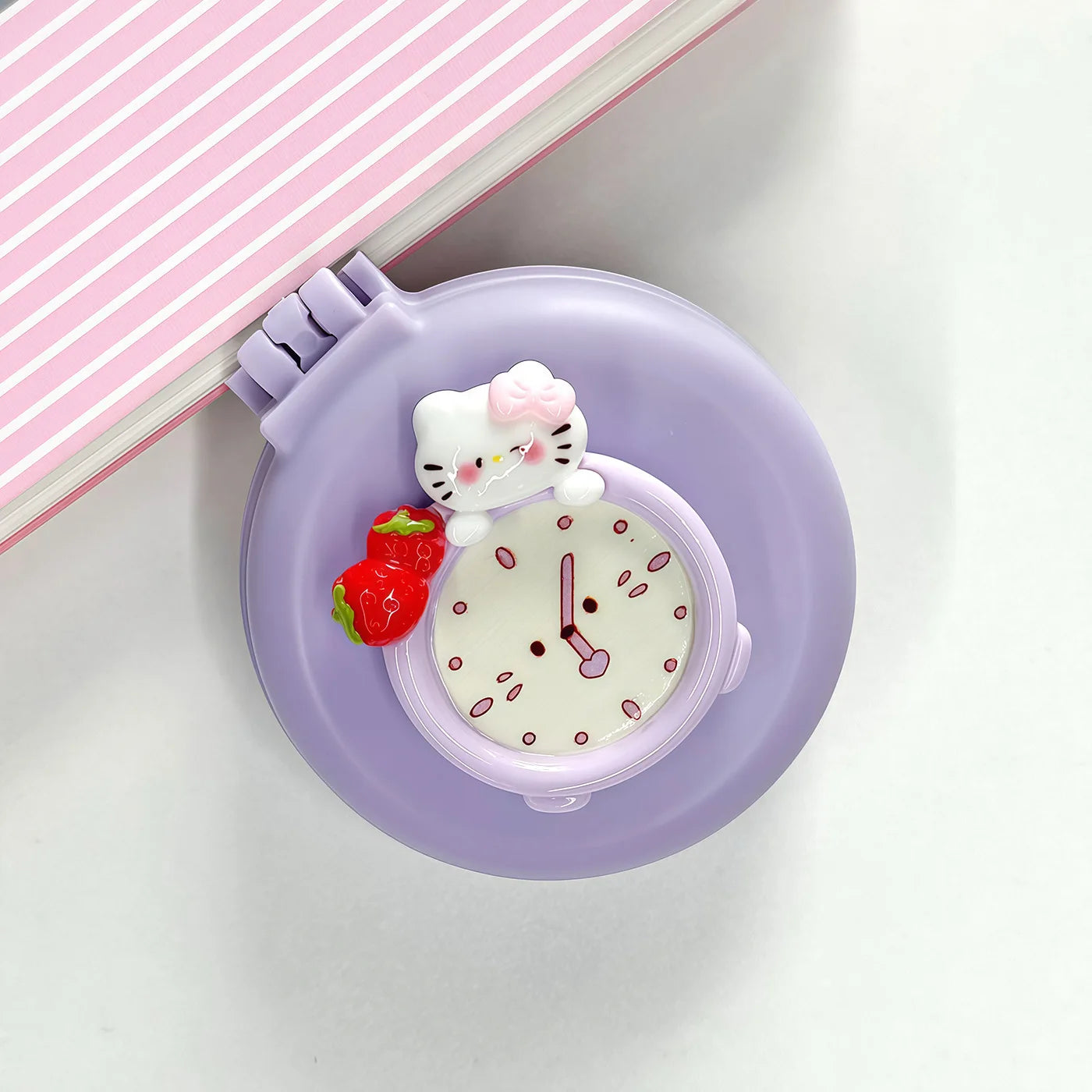 Hello Kitty Cartoon Alarm Clock Folding Air-cushion Comb Portable Qme 5