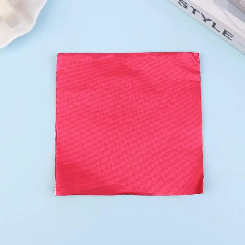 Aluminum Foils Wrapping Paper Sheets Foil Candy Package Paper Chocolate Wedding Party 100Pcs Candy Packaging Qme Red