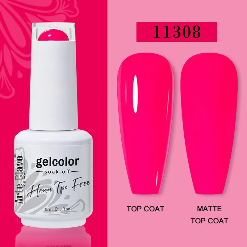 Arte Clavo Jelly Transparent Gel Nail Polish Summer Nude Pink Semi