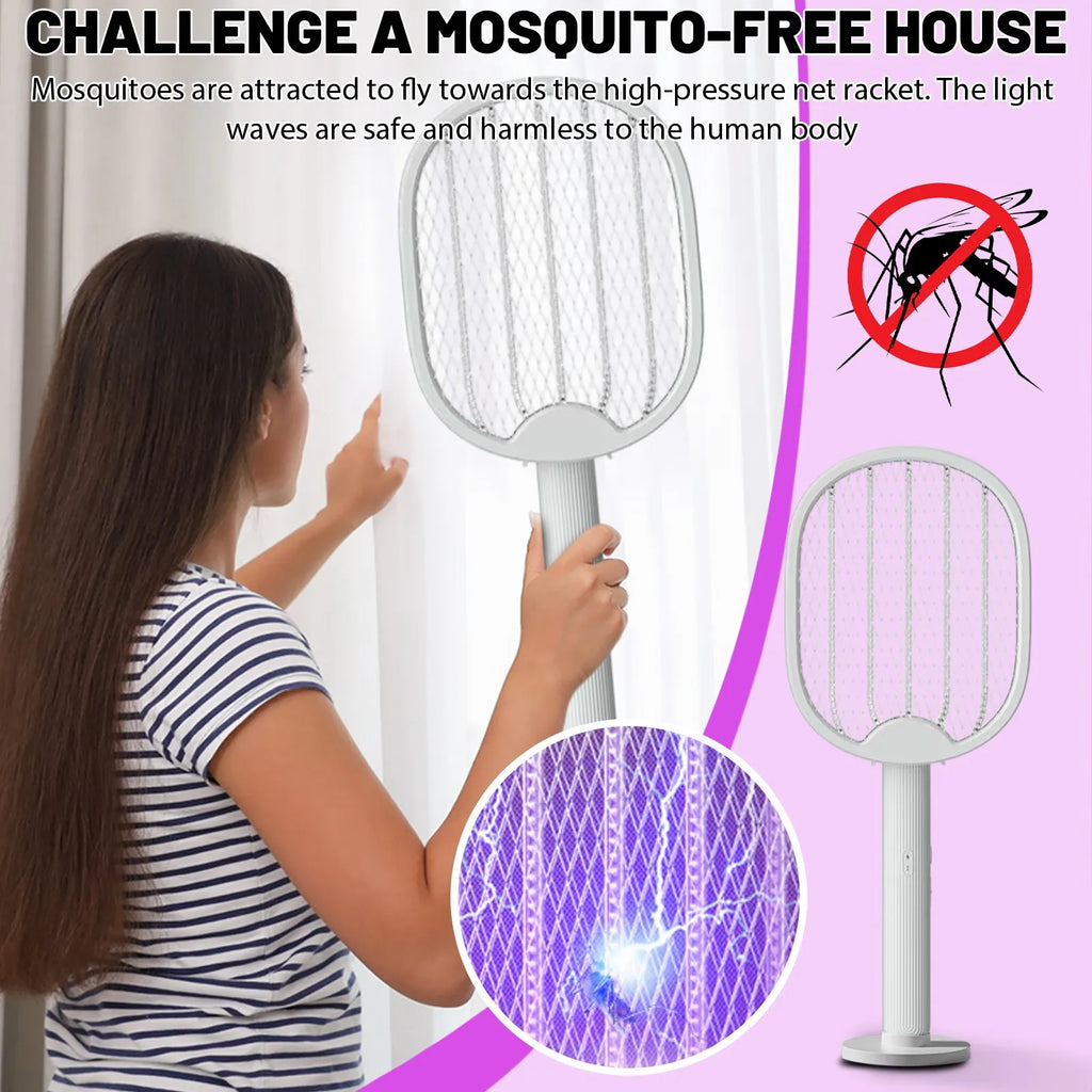 Rechargeable Folding Mosquito Swatter 2-in-1 Fully Automatic Mosquito Trap And Repellents Device Outdoor Protable Bug Zappers Qme as show