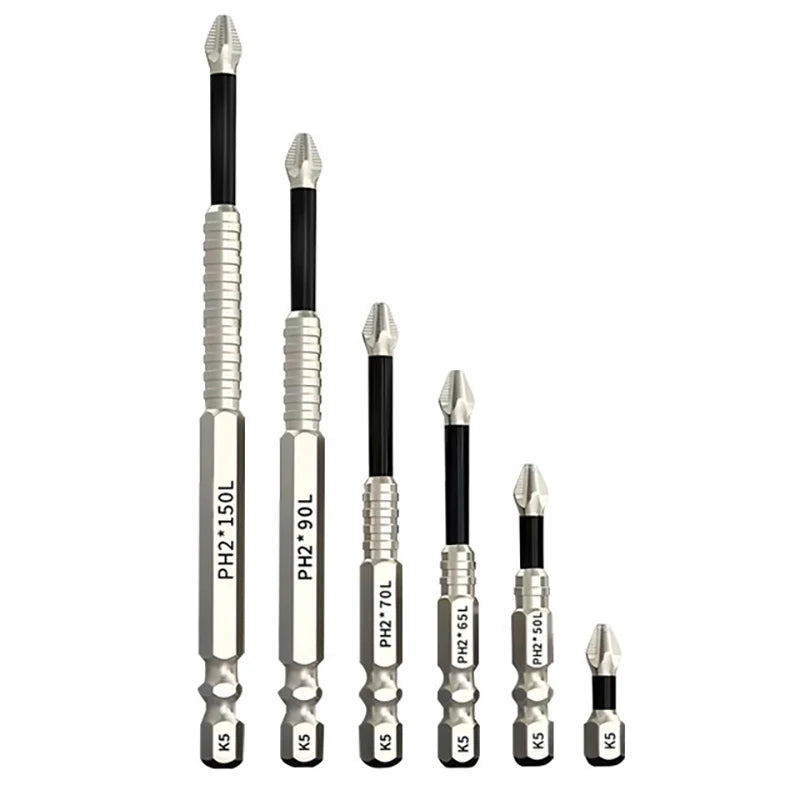 Magnetic Screwdriver Drill Bit Strong Durability Universal Anti-slip Qme A2