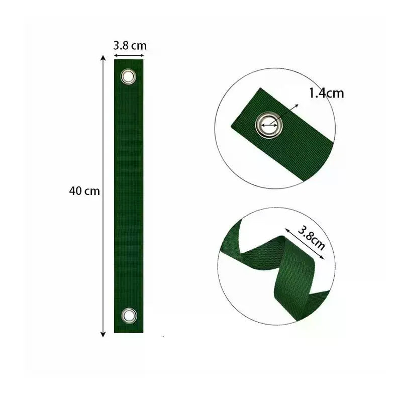 5/10Pcs Wear Resistant Nylon Tree Support Straps With Reinforced Metal Grommets For Gardening Tree Stabilization Staking Qme