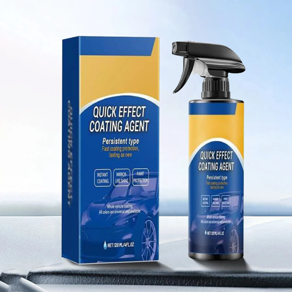 120ml Car Coating Spray High Protection Quick Effect Coating Agent Quickly Coat Car Wax for Vehicles Qme