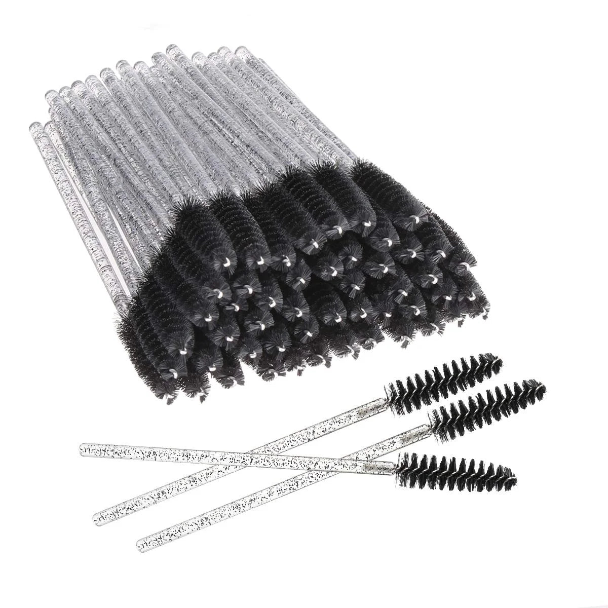 Disposable Lip Lint Applicators Lipstick Testers Wands Makeup Brushes Qme crystal black