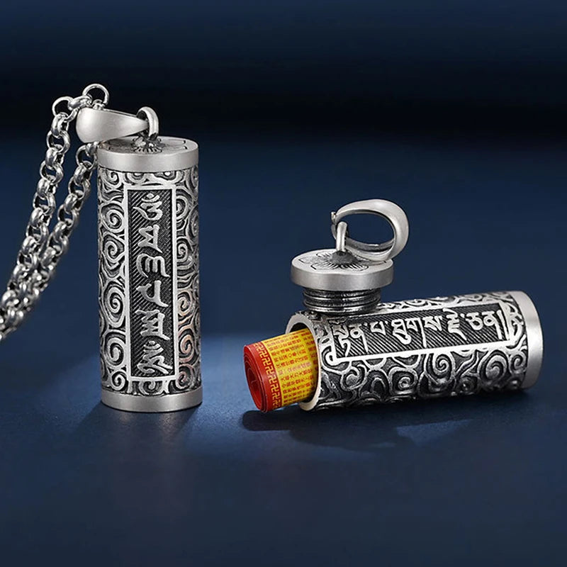 Copper Plating Silver Pill Case Holder Box Waterproof Cylinder Urn Qme