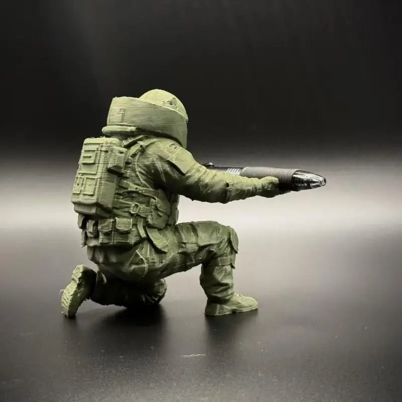 Desktop Organizer Soldier Pen Holder Creative 3D Printed Figure Qme