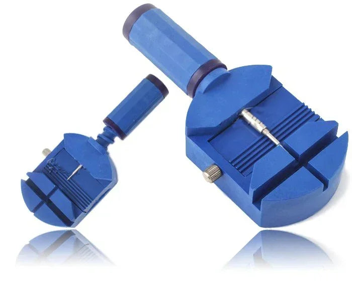 Metal Watch Repair Tool Adjusting Watch Strap Tool Link Pin Tool Remover Easy Bracelet with Watch Pin Band To Remover Adjust Qme 01-Blue 1pc