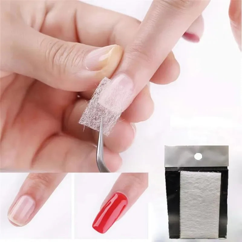 Nail Extension Fibers Fiberglass Nail Wrapping Non-Woven Fiber Gel Nail Care Tools Women DIY Nail Art Extension Accessories Qme