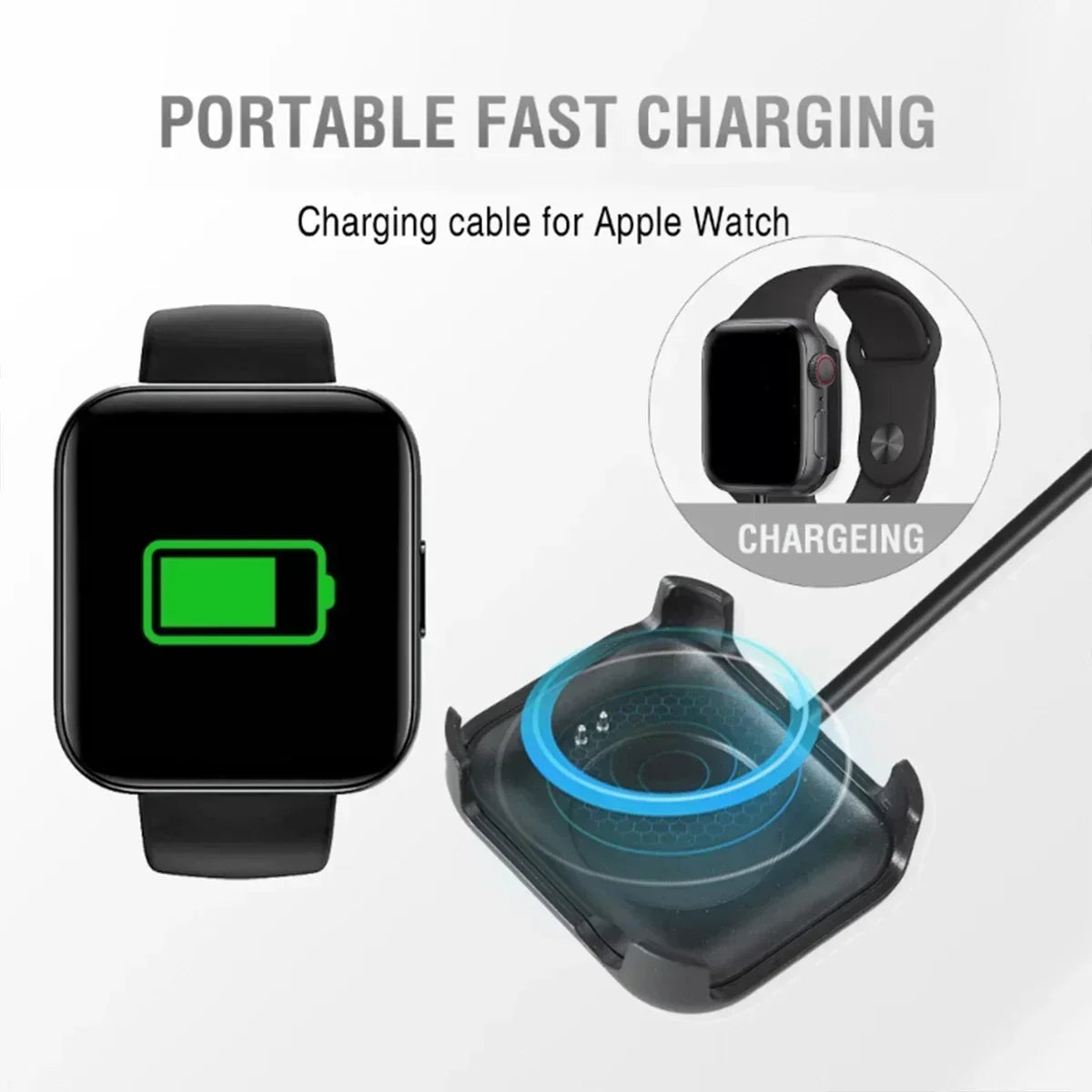 Charger Adapter For HW22 HW19 HW18 Smartwatch Fast Charging cable Qme