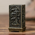 Vertical Incense Burners Alloy Hollow Incense Holder Stickless Powder Lasting Fragrance Incense Accessories Home Fragrance Decor Qme Style D