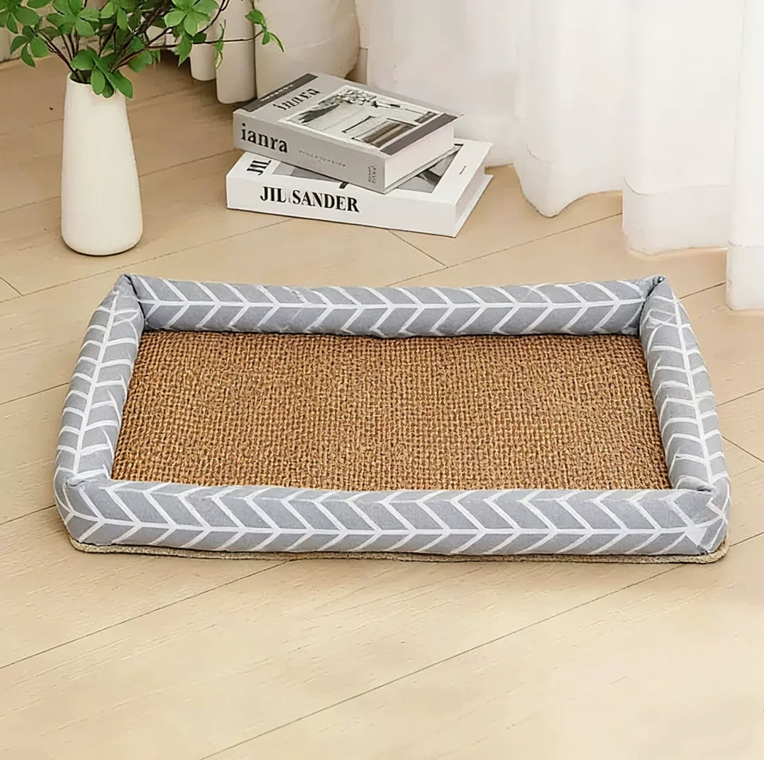 Dog And Cat Ice Cushion Summer Small And Medium Cat Sofa Cool Wear Pads Pet Bed Comfortable Wear-Resistant Pads Pet Supplies Qme Grey 90X70cm