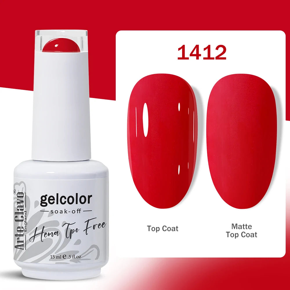 Arte Clavo Nail Gel Polish Hema TPO Summer Collection Semi Permanent Qme