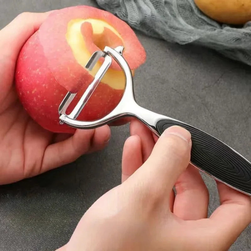 1pc Premium Y-Shaped Metal Peeler - Straight Edge Vegetable & Fruit Peeler for Potatoes, and More - Durable Kitchen Gadget Tool Qme