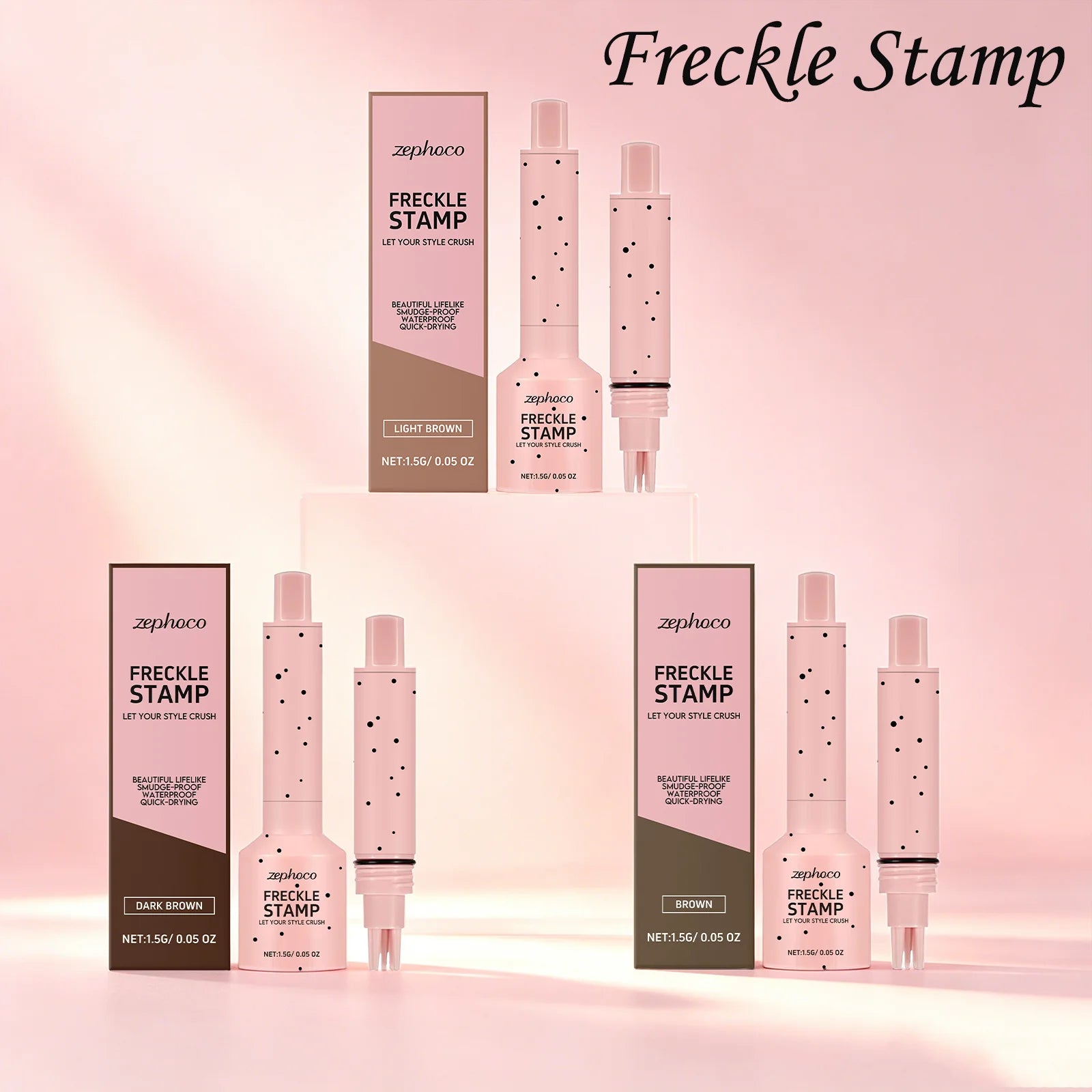 Zephoco Freckle Stamp Quick Drying Waterproof Smudge Proof Natural Qme