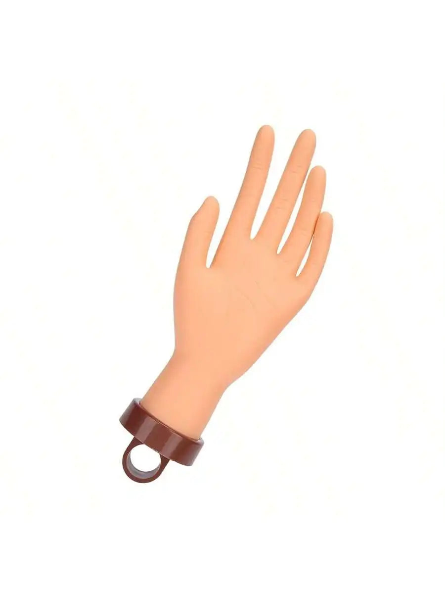 Nail Art Beginners Practice Fake Hand Models Insertable Plates Qme Hand model 1pc