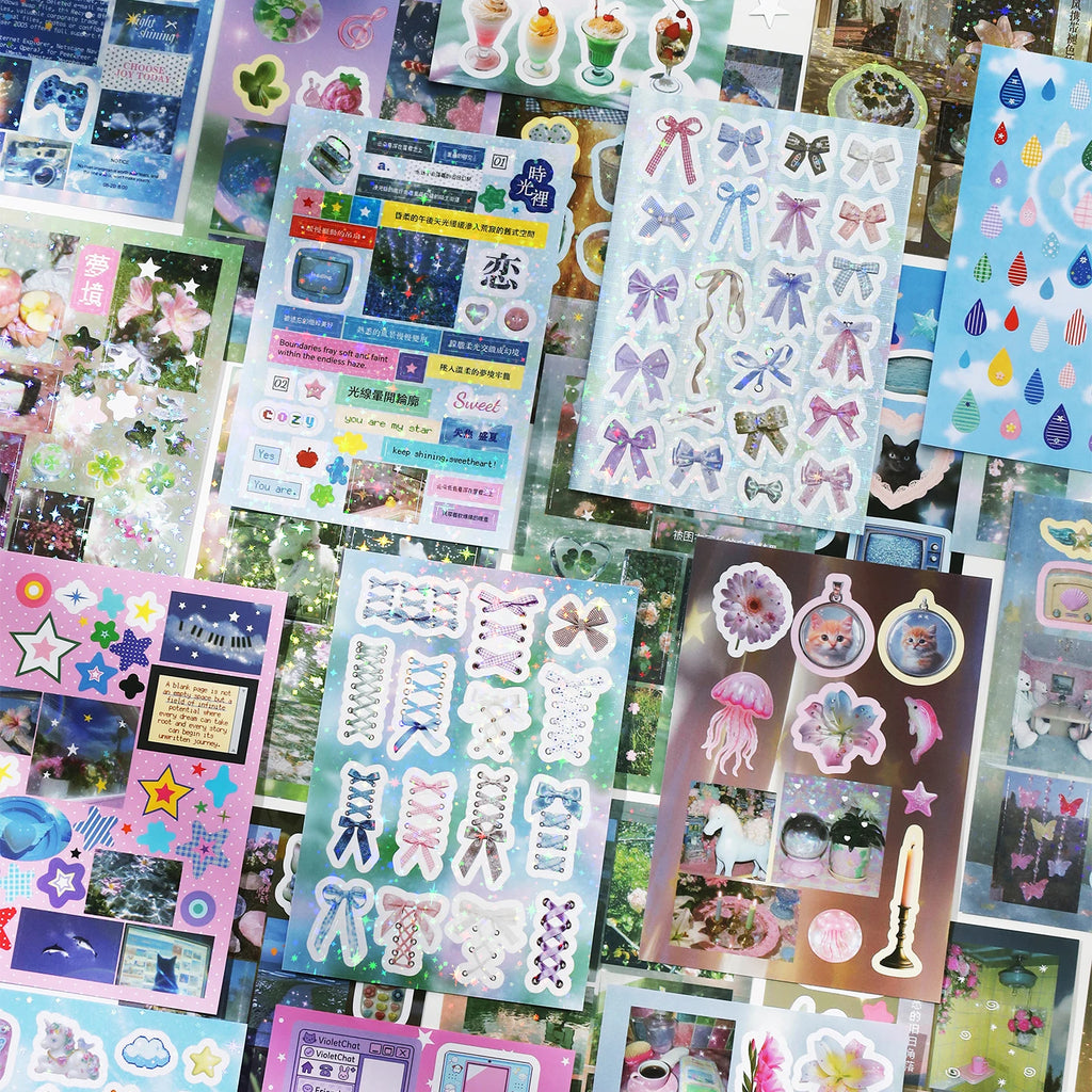 TIANZI 20 Pcs Universe Series Die cut Stickers book Cartoon Decorative handmade Scrapbooking Diary Japanese Stationery Supplies Qme