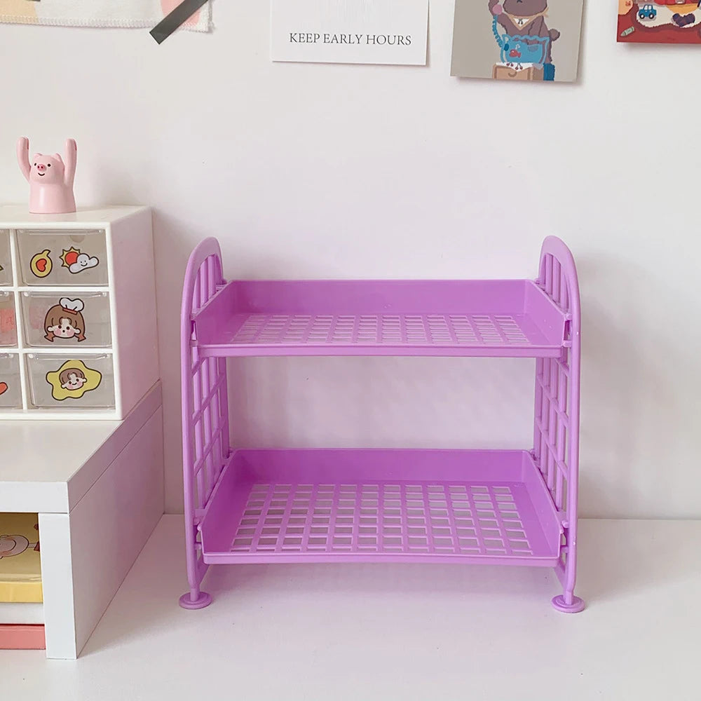 High Appearance Horizontal Desktop Storage Shelf Simple Multi-storey Dormitory Storage Shelf Computer Office Available Qme 776179202488
