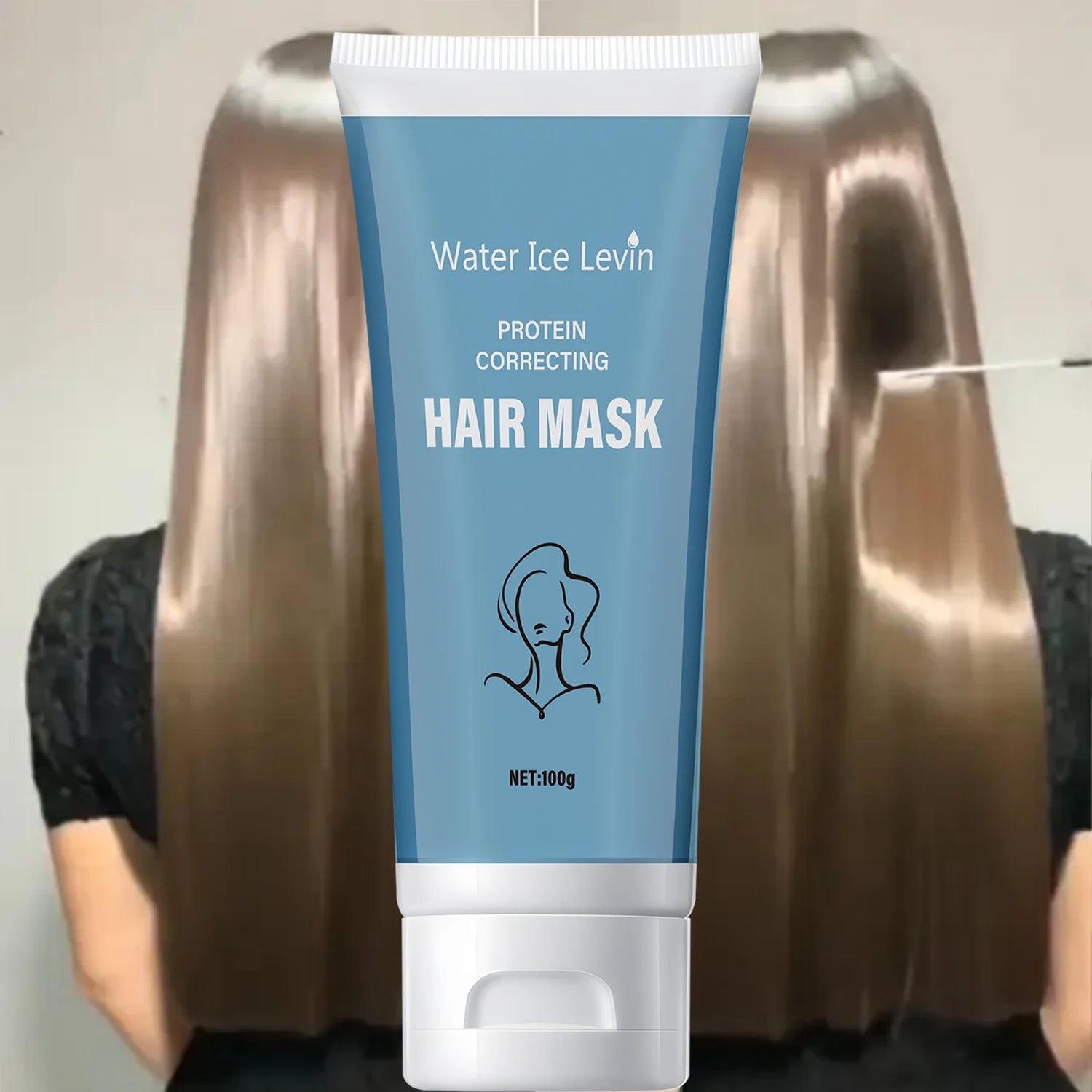 Keratin Hair Mask, Moisturizes and Nourishes Hair, Smoothes Straight Hair, Softens Damaged and Frizzy Hair, Makes Hair Moisturized and Smooth, Suitable for All Hair Types Qme