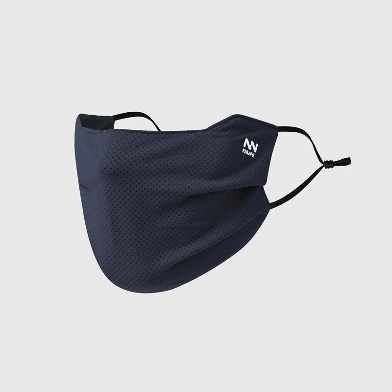 Sun Protection Face Mask For Men Reusable Breathable UV Face Shield Solid Color Washable Face Mask Summer Cycling Face Mask Qme Dark blue