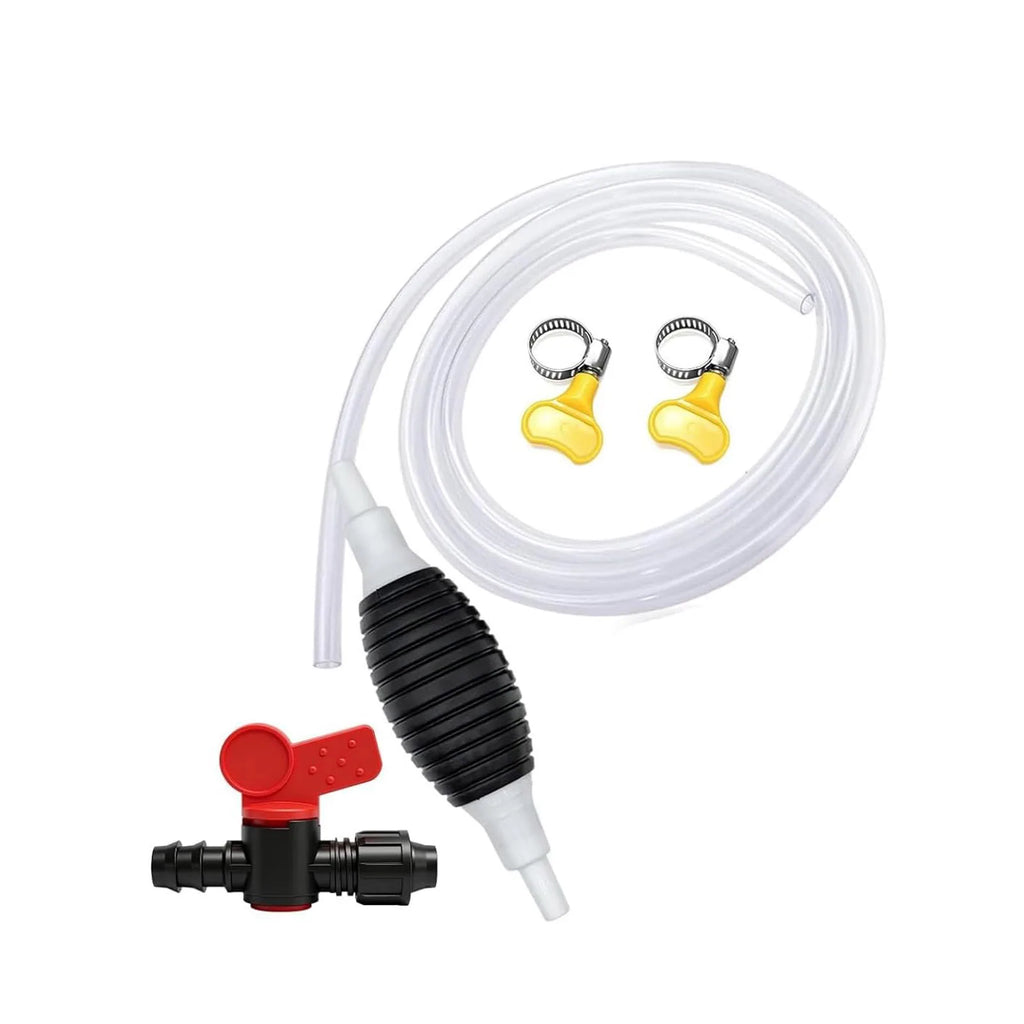 Universal Car Fuel Pump Kit DIY Cut Pipe Manual Hand Suction Pipe Pumping Durable Multifunctional Liquid Siphon Qme A