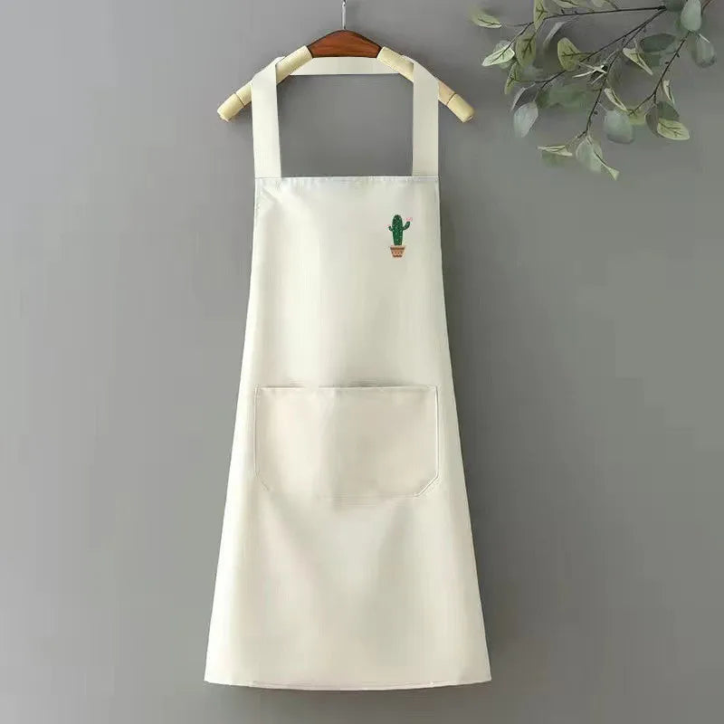 Handmade Quality Waterproof Tattoo Working Apron with Neck Straps Tools Pockets Body For Men And Women Qme Lvory