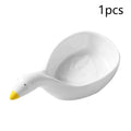 Cute Plastic Goose Rabbit Shaped Dishes Mini Cream Bowls Adorable Qme Goose