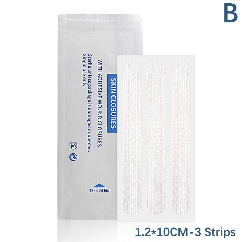 2 3 5 Strip Wound Closure Tape Adhesive Sterile Medical Bandage Skin Qme 1.2x10CM-3Strips