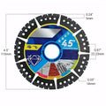 2026 Saw Cutting Wheel 4.5-Inch Angle Grinder Attachment Heavy Duty Saw Grinder Tools for Tiles Marbles Concrete Steel PVC Pipes Qme 3pcs