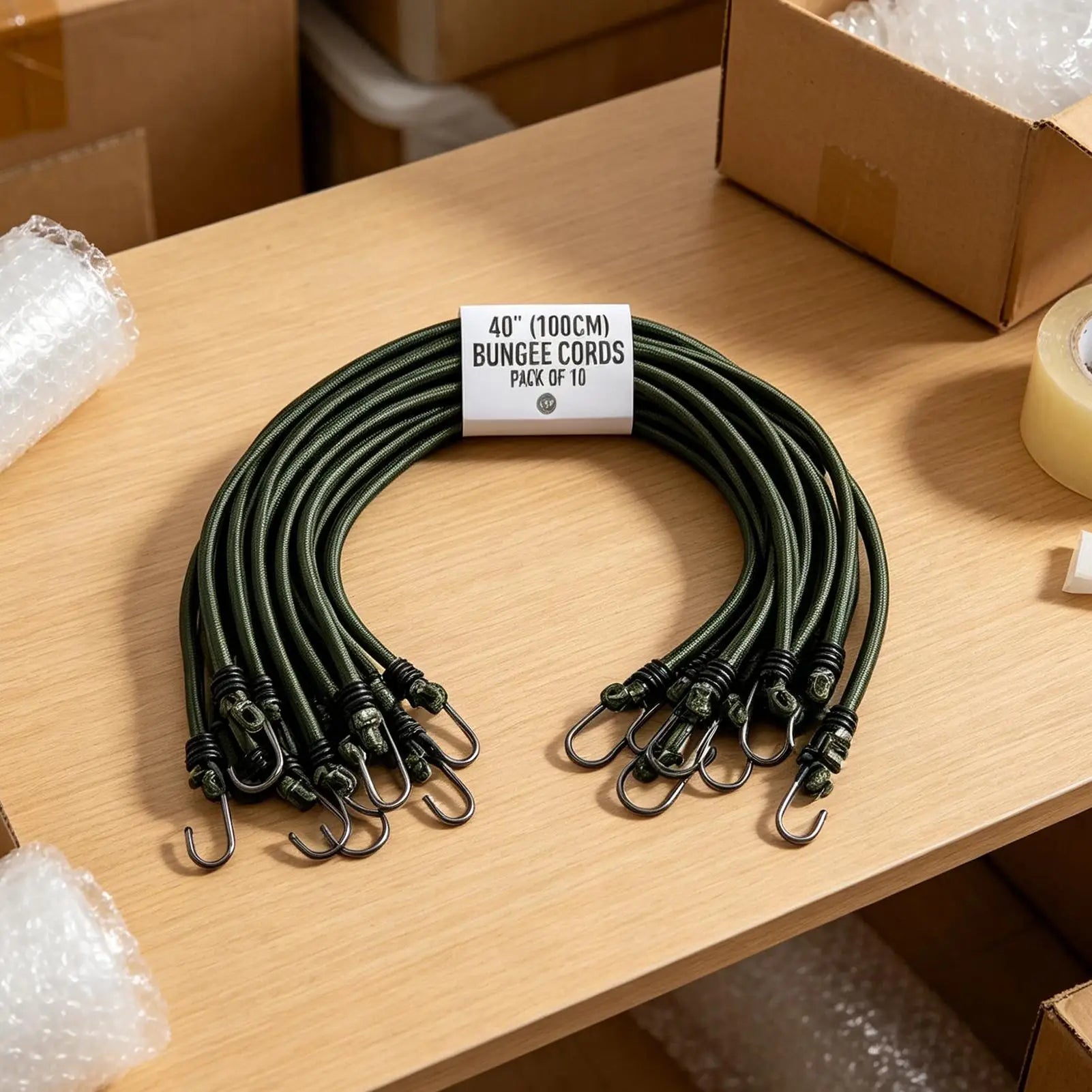 Bungy Cords Hooks Elastic Rope 39 37 Inches Straps Car Van Travel Qme