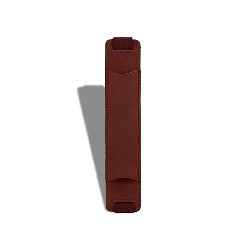 Adjustable Elastic Band Pen Holder PU Leather Sleeve Pouch Notebook Qme A4