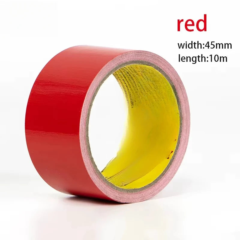 1roll Super Adhesive Fabric Duct Tape,Electric Bicycle Seat Repair, Tarpaulin Repair,tent Repair,blocks Water and Leaves No Glue Qme Red 180um1 10M