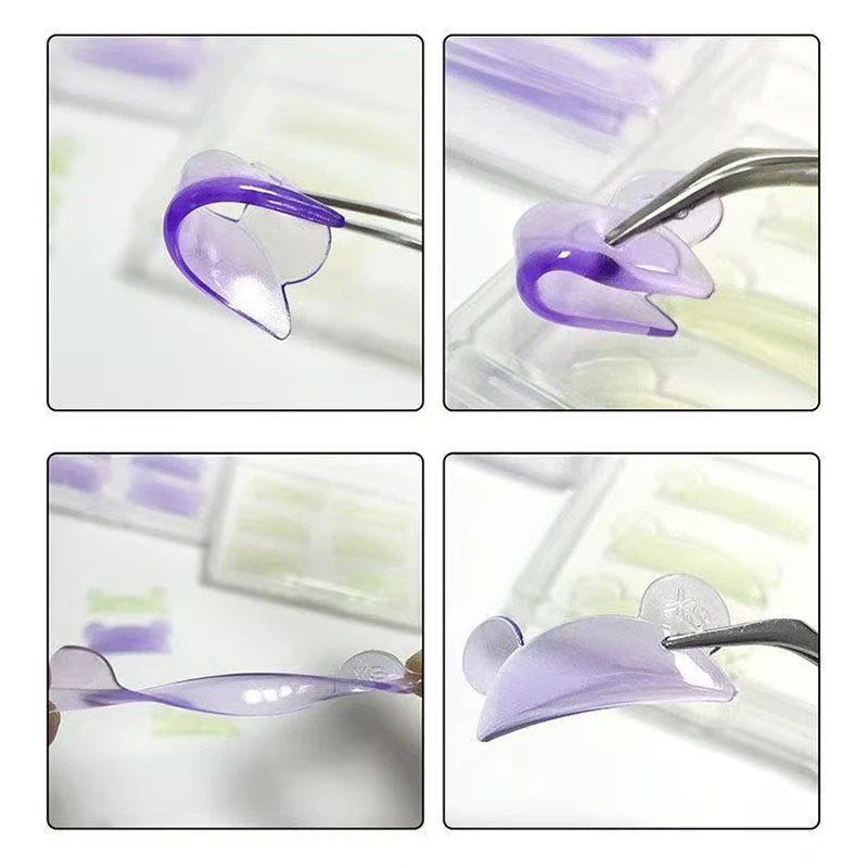 4Pairs Eyelash Lifting Silicone Lamination Pad Reusable Perm Rods 3D Qme