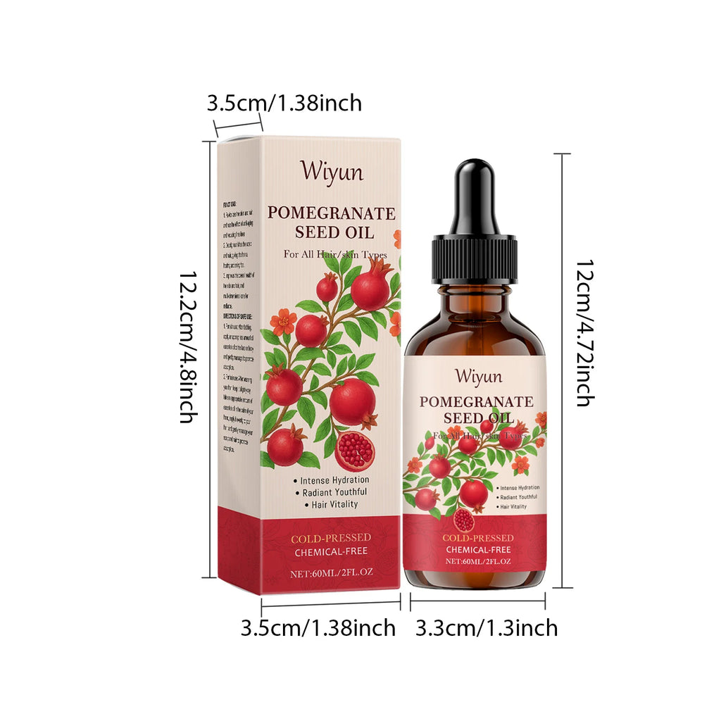 Pomegranate Seed Oil Hydrating Multi-Purpose Oil for Body Hair Nourish Scalp Hair Improve Dryness Tightening Smoothing Body Oil Qme