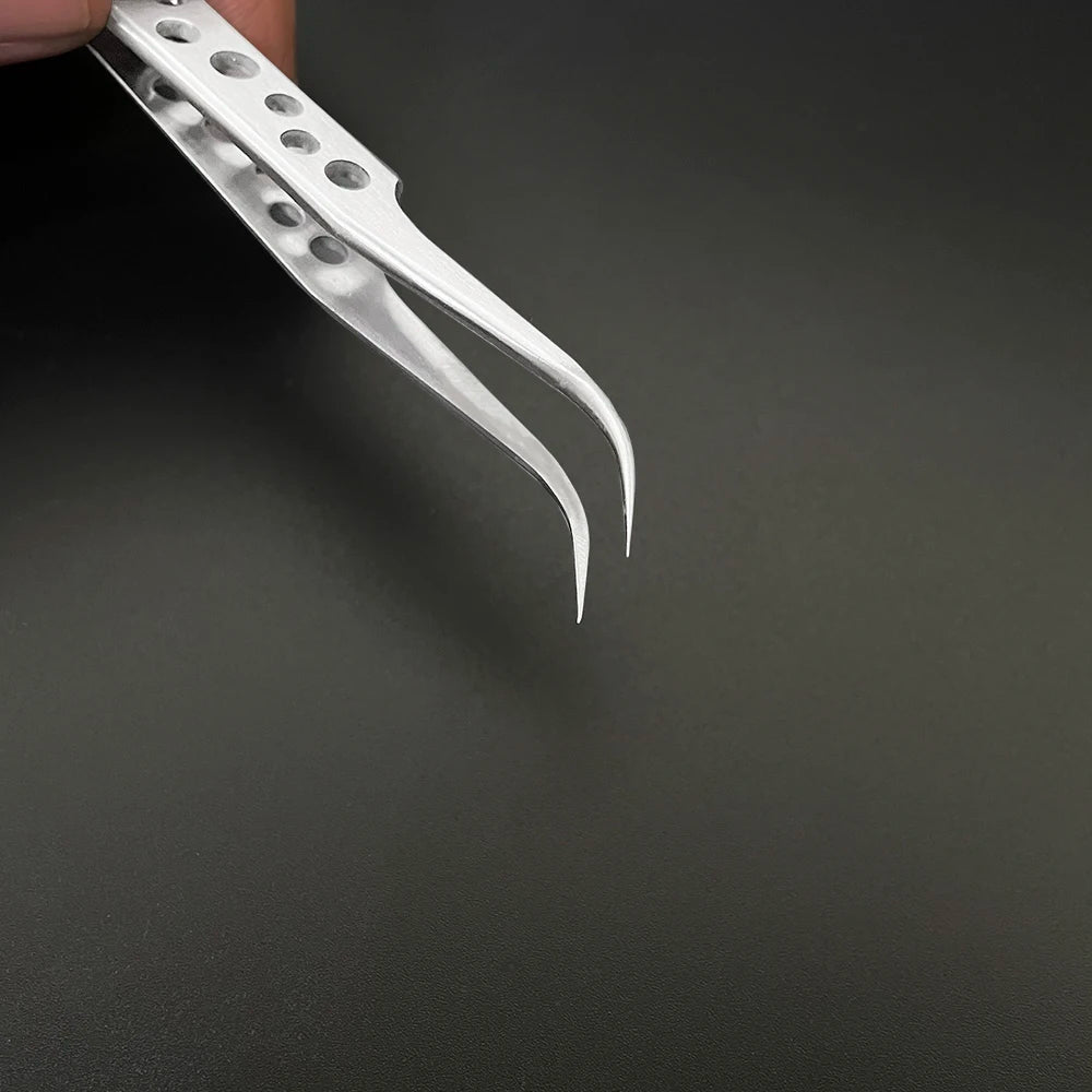 Industrial Tweezers Electronics Anti-static Curved Straight Tip Qme