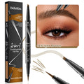 4 Point Eyebrow Pencil Waterproof Liquid Eyebrow Pen Makeup Long Lasting Cosmetic Microblade Brow Pencil Qme 9706-1