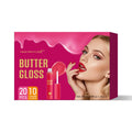 20PCS/Box 10 Flavors Colored Lip Oil - Durable, Moisturizing, Nourishing, Shining, Color Rendering, Crack Resistant Qme 20PCS Lip Gloss Set