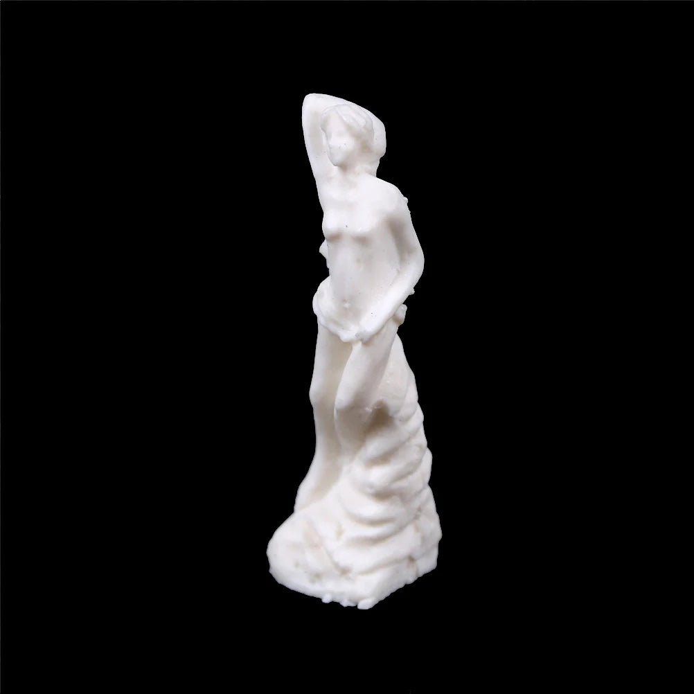 ^Miniature Dollhouse Accessories Scene Model Resin Goddess Statue Toy Girl Gift Qme
