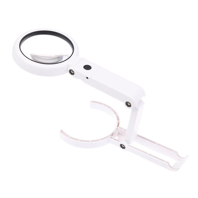 11x 5x Magnifier With 8 LED Light Foldable Handheld Desktop Magnifier For Reading Newspapers Magnifier Repair Tool Qme