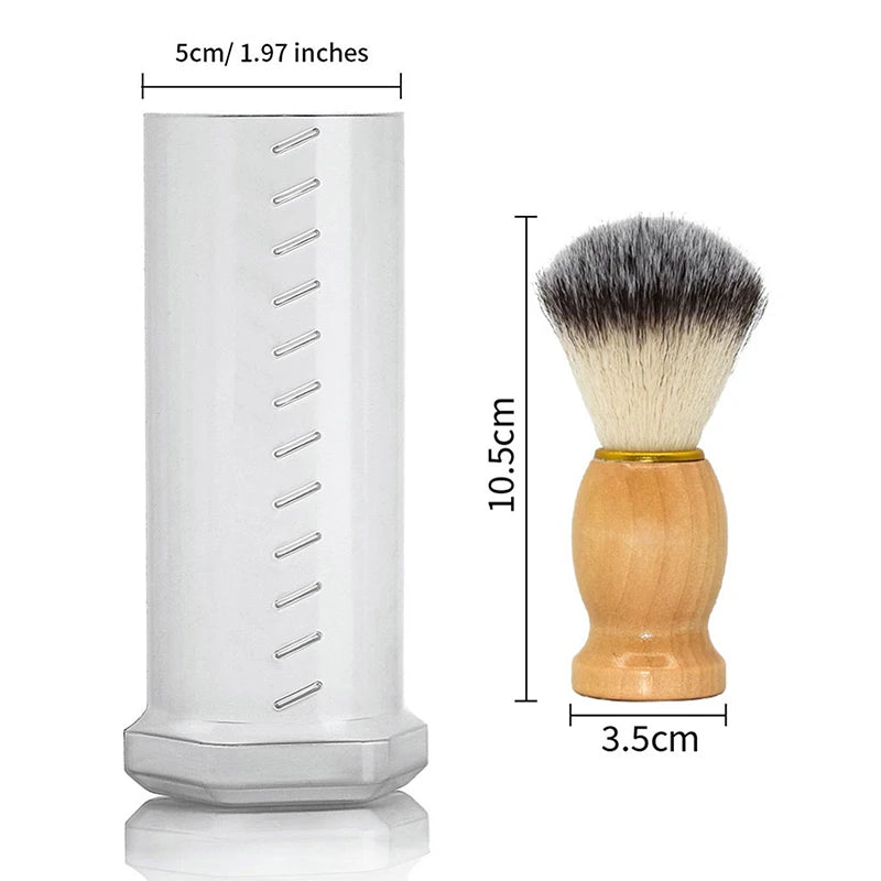 Lightweight Travel Case Shaving Brushes Portable Shave Brush Holder Qme