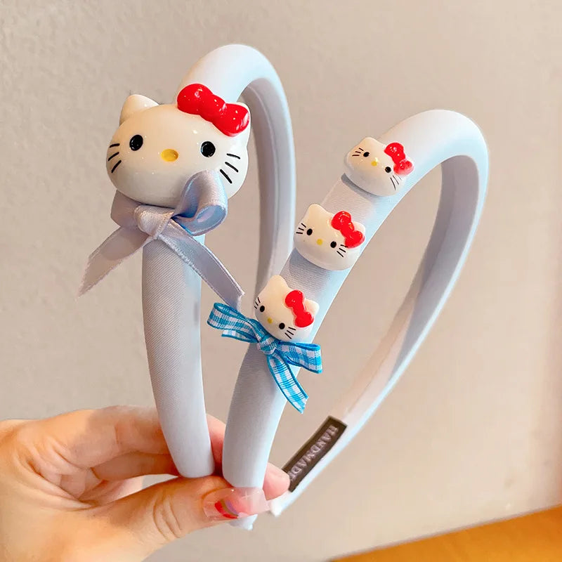 Hello Kitty Kuromi Hair Accessories Cute and Adorable Headbands That Don't Tighten the Hair Versatile Hair Clips and Accessori Qme 10