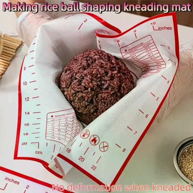 Silicone Baking Mat Pastry Rolling Kneading Pad Kitchen Crepes Pizza Dough Non-Stick Pan Pastry Mat Qme