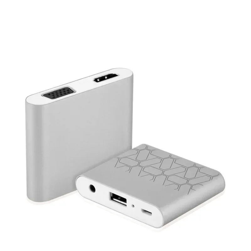 USB VGA Video Converter Female To Female Smart Phone To VGA HD 1080P Digital AV Multiport Adapter for Mobile Phones Qme