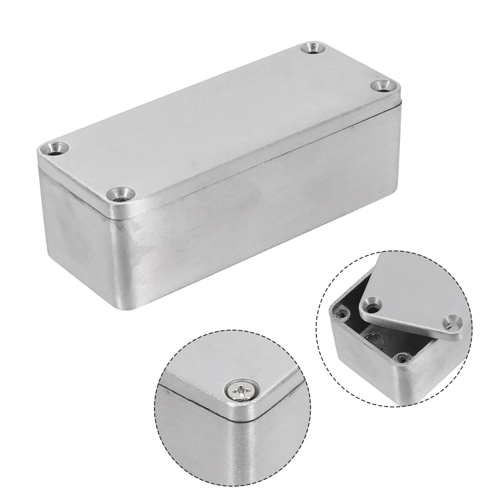 1PCS Effect Aluminum Box Metal Electric Case Instrument Enclosure Project Box 1590 Series 1590A 1590B 1590BB 1590XX 1590DD Qme