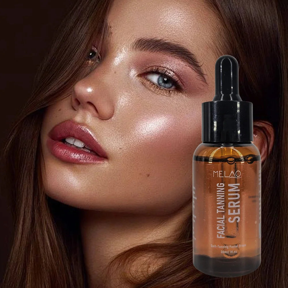 GZE Tanning Drops Gentle Moisturizing Wheat SKin Tone Liquid Bronzing For Face And Body Long Lasting Tanning Serum Qme