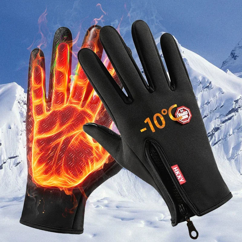 Winter Gloves Men Women Touchscreen Warm Outdoor Cycling Driving Qme