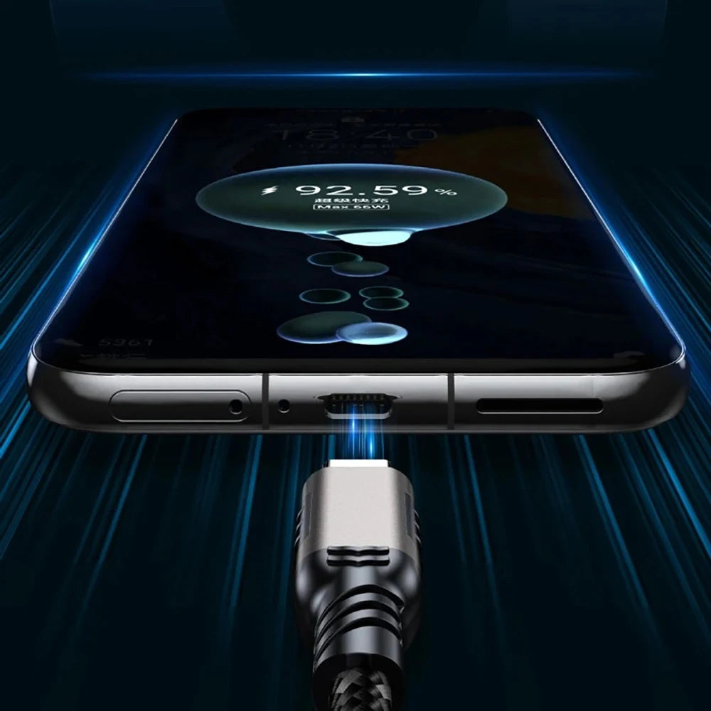 USB3.2 Gen1 Type-C Data Cable 60W 3A Fast Charging 10Gbps High Speed Transfer Braided Cord Aluminum Shell for Phone SSD 0.5m 1m Qme
