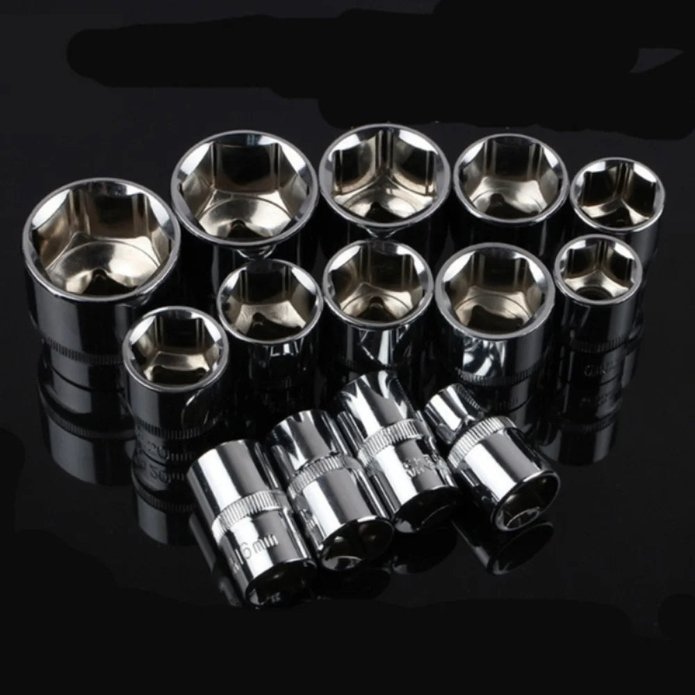 12 Pcs Set Wrench Socket Set Motorcycle Bicycle Repairing Tool Hardware Car Boat Auto Repair Tools Bike Multitool Bike Tool Kit Qme