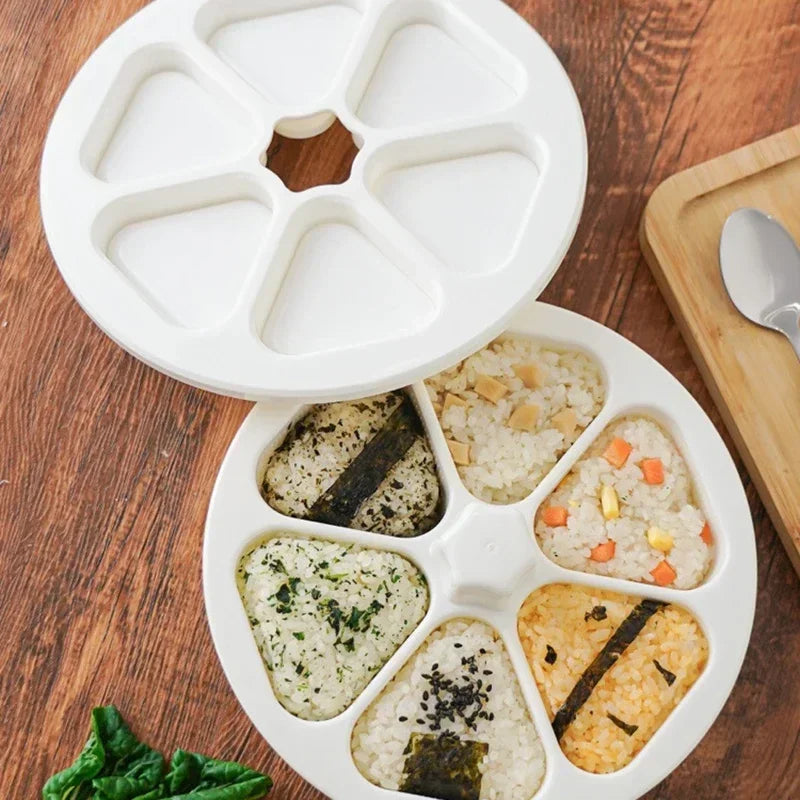 Onigiri Mould Triangle Bento Box Japanese Sushi Making Kit Sushi Mold Sushi Press Maker Rice Ball Making Homemade Qme